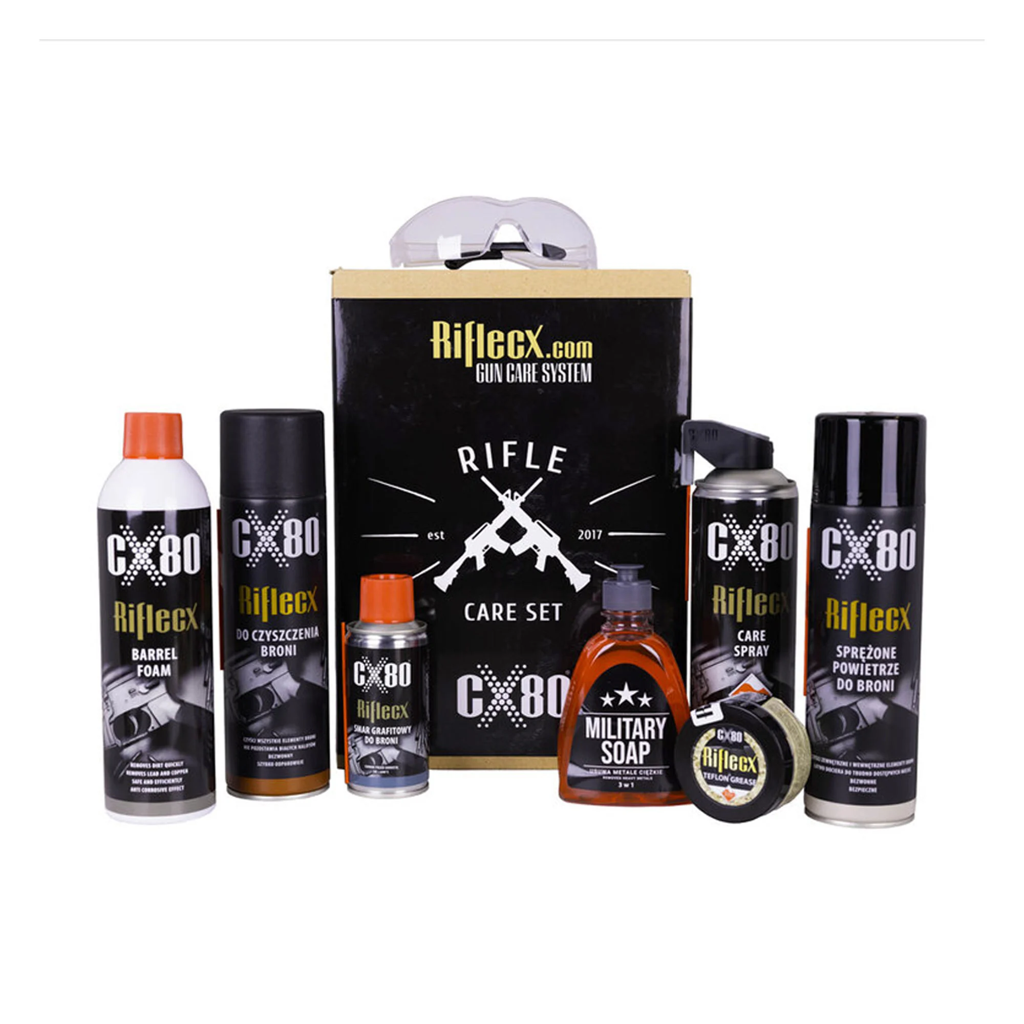 RifleCX set curățare armă lungă lisă - Strategic Defense - Stradef.ro