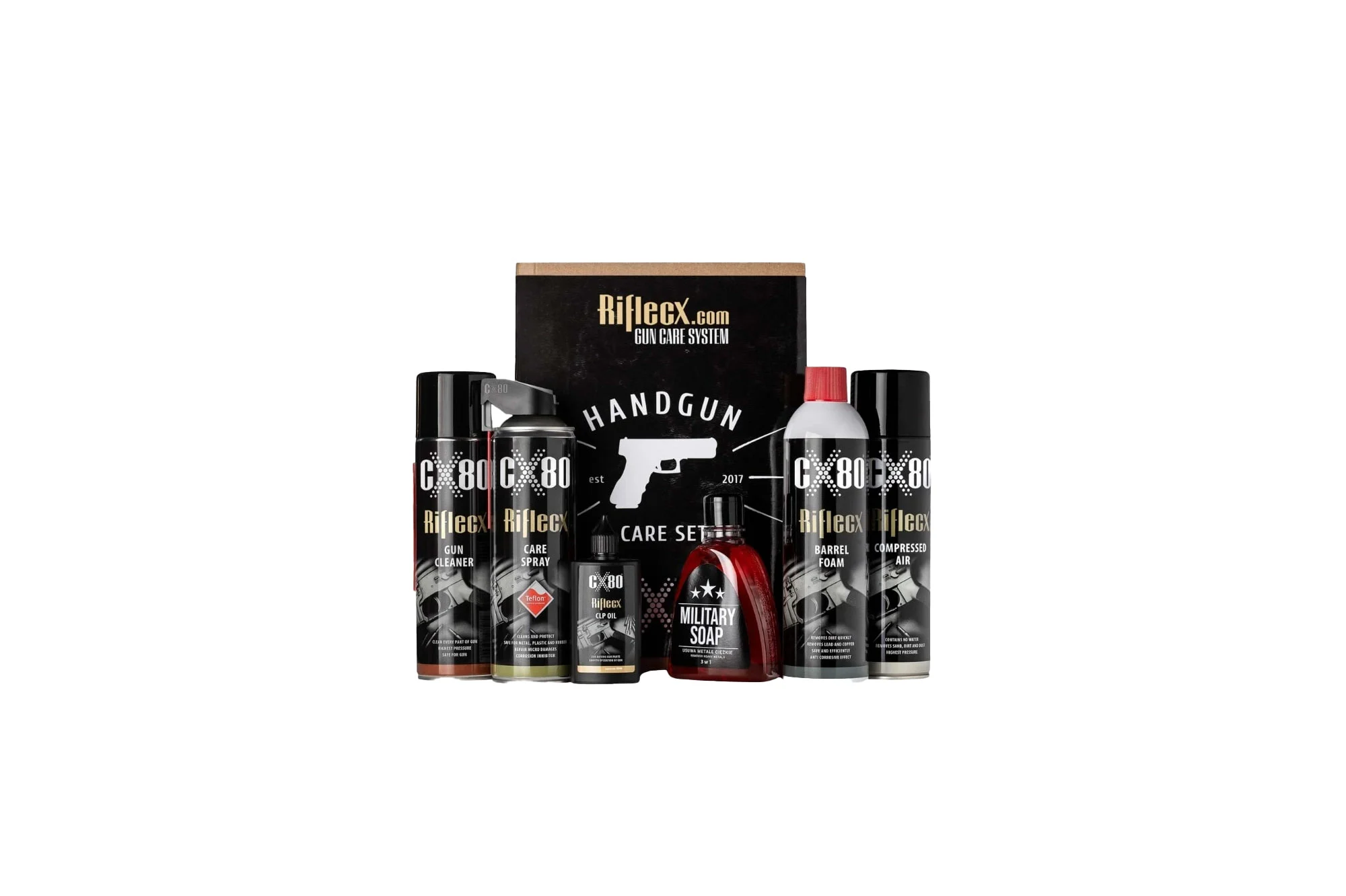 RifleCX set curățare armă scurtă - Strategic Defense