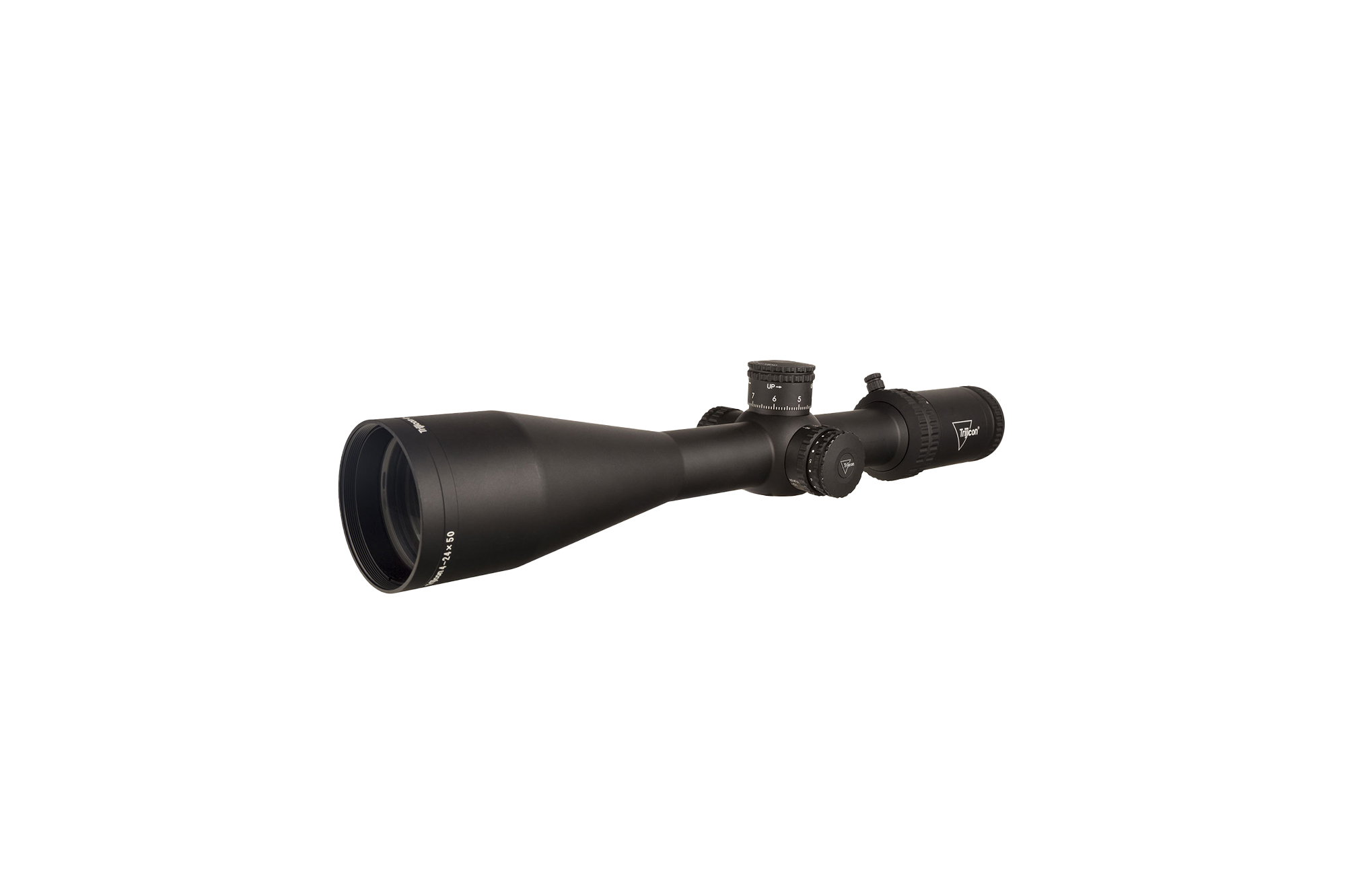 Strategic Defense - Trijicon Tenmile® 4-24x50 - Second Focal Plane (SFP) Riflescope w/ Red LED Dot, MRAD Ranging, 30mm Tube, Matte Black, Exposed Elevation Adjuster w/ Return to Zero Feature