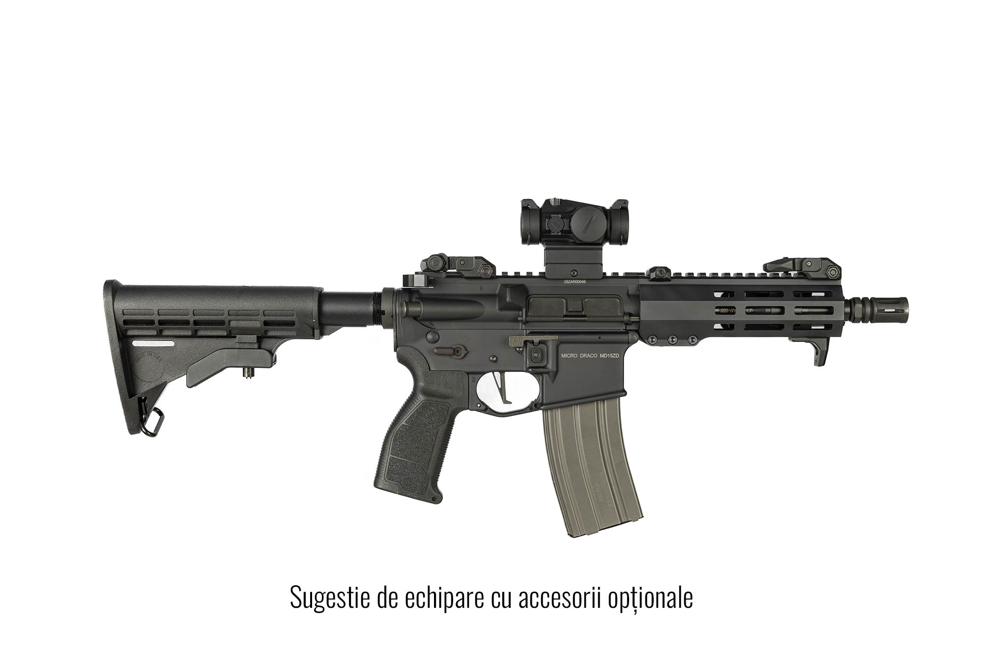 ZroDelta carabină AR-15 Micro Draco MD15ZD 7.5 - .223 Rem:5.56 NATO - Strategic Defense
